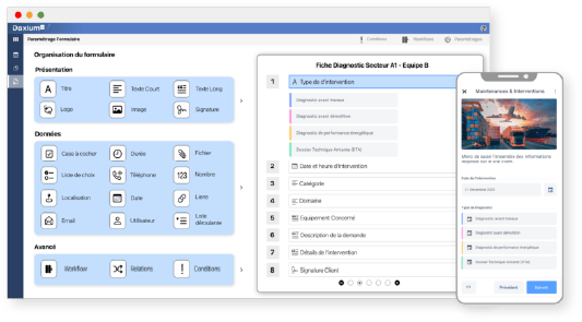 daxium personnalisation application